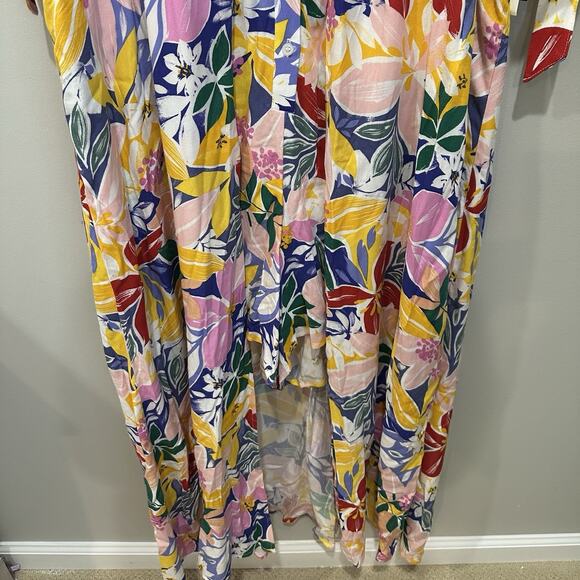 Eloquii Elegance Paradiso Floral Maxi Romper Women’s Size 20 Tropical‎ Print NWT - Picture 3 of 9
